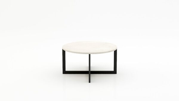 Ronde marmeren salontafel Caffė 4 - Botticino Semi Classico - 100cm