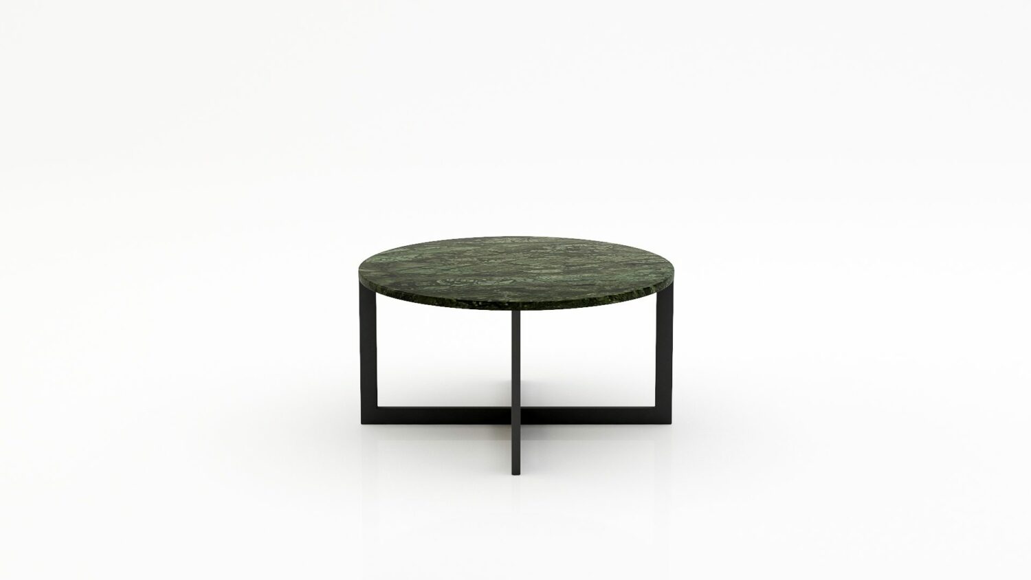 Ronde marmeren salontafel Caffė 4 - Verde Guatemala - 100cm