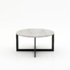 Ronde marmeren salontafel Caffė 4 - Taj Mahal Quartzite - 100cm