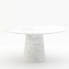 Ronde marmeren eettafel Gelato marmo - Bianco Carrara CD CHIARO - 170cm