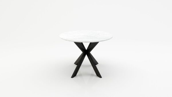 Alternative view of Ovale marmeren eettafel Matrix Farfalle Bianco Carrara CD CHIARO