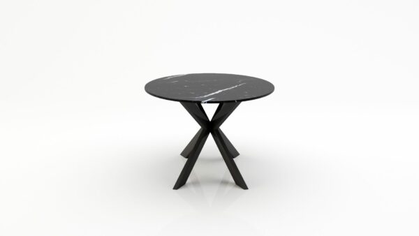 Alternative view of Ovale marmeren eettafel Matrix Farfalle - Nero Marquina