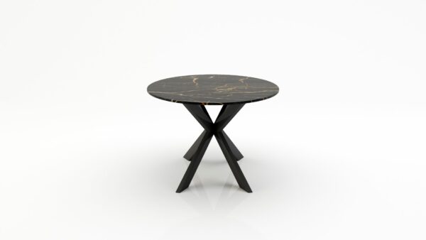 Alternative view of Ovale marmeren eettafel Matrix Farfalle Nero saint port laurent
