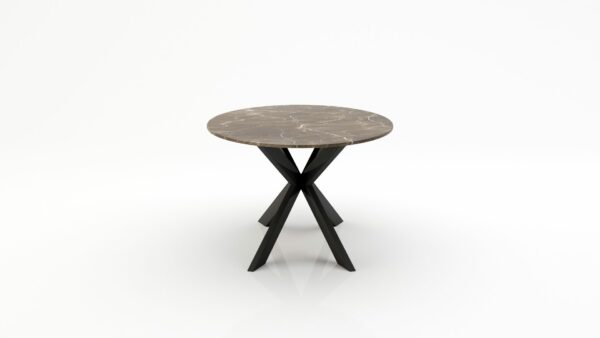 Alternative view of Ovale marmeren eettafel Matrix Farfalle - Royal Brown