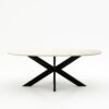 Ovale marmeren eettafel Matrix normale - Botticino Semi Classico - 260x130cm