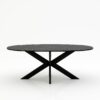 Ovale marmeren eettafel Matrix normale - Negresco - 260x130cm