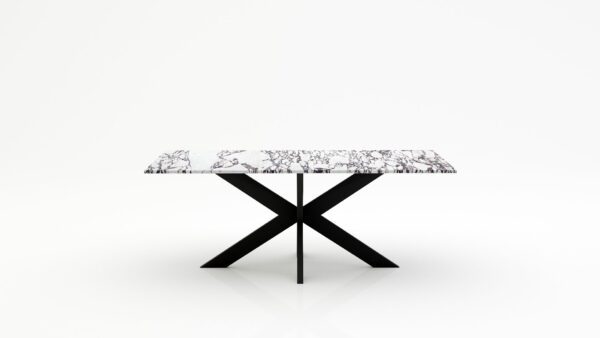 Rechthoekige marmeren eettafel Matrix normale - Calcatta Viola - 260x100cm