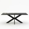 Rechthoekige marmeren eettafel Matrix normale - Titanium - 260x100cm