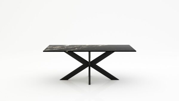 Rechthoekige marmeren eettafel Matrix normale - Titanium - 260x100cm