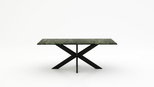 Rechthoekige marmeren eettafel Matrix normale - Verde Guatemala - 260x100cm
