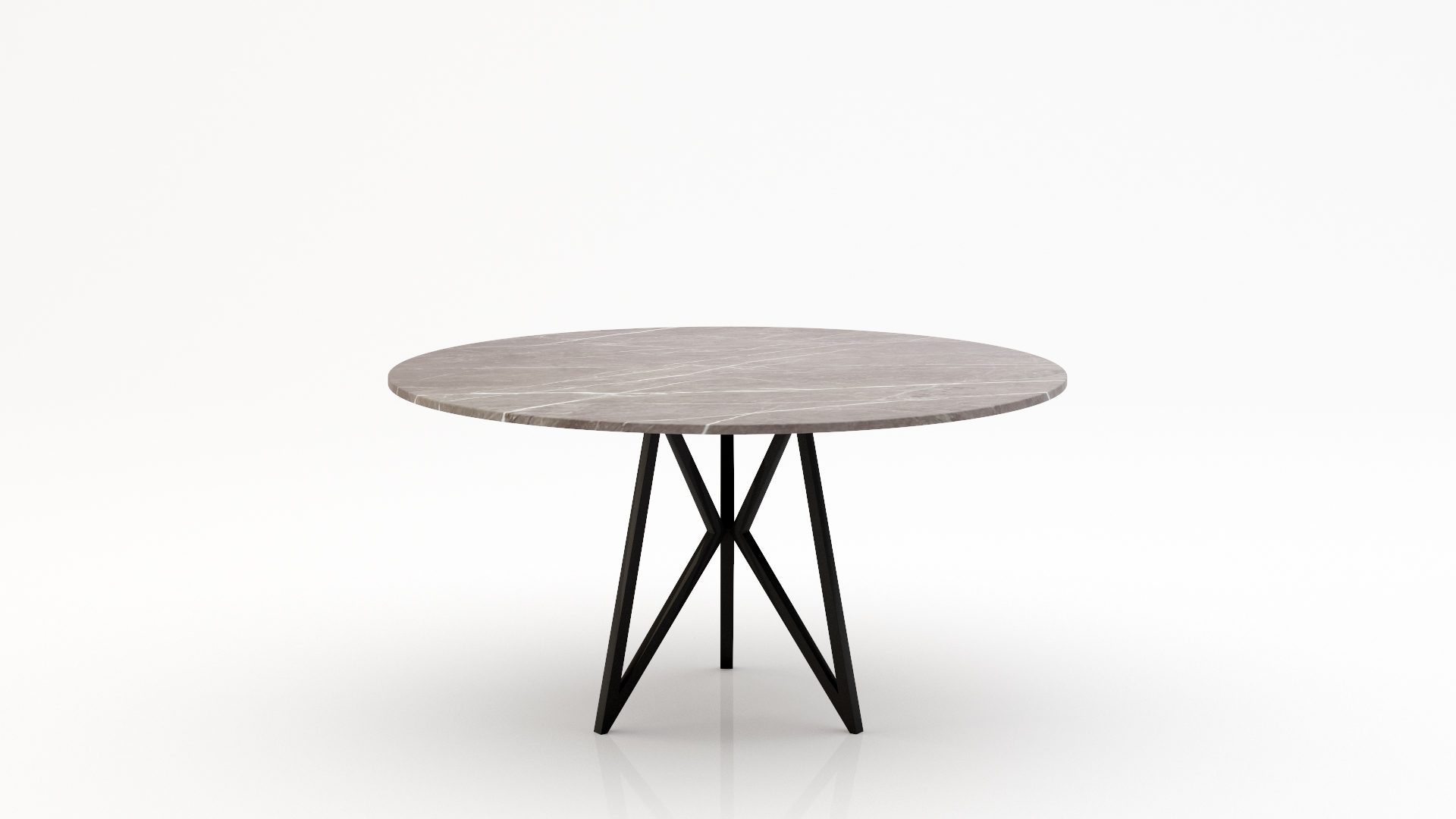 Ronde marmeren eettafel Pipistrello Tondo - Pietra Grey - 170cm