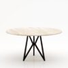 Ronde marmeren eettafel Pipistrello Tondo - Travertino Chiaro - 170cm