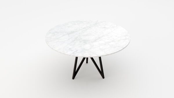 Ronde marmeren eettafel Pipistrello Tondo - Bianco Carrara CD CHIARO - 170cm
