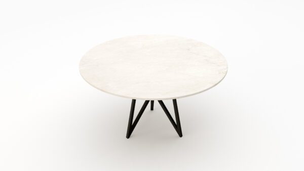 Alternative view of Ronde marmeren eettafel Pipistrello Tondo Botticino Semi Classico