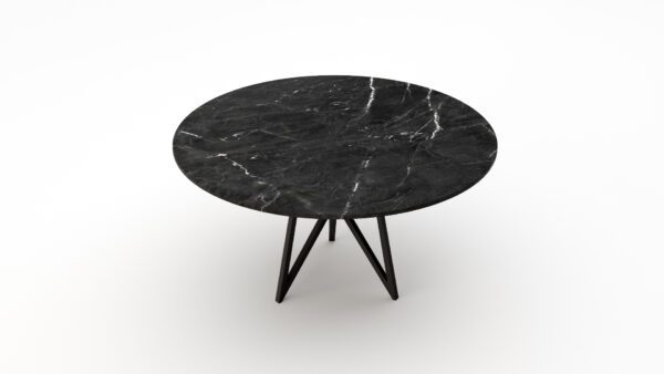 Alternative view of Ronde marmeren eettafel Pipistrello Tondo - Negresco
